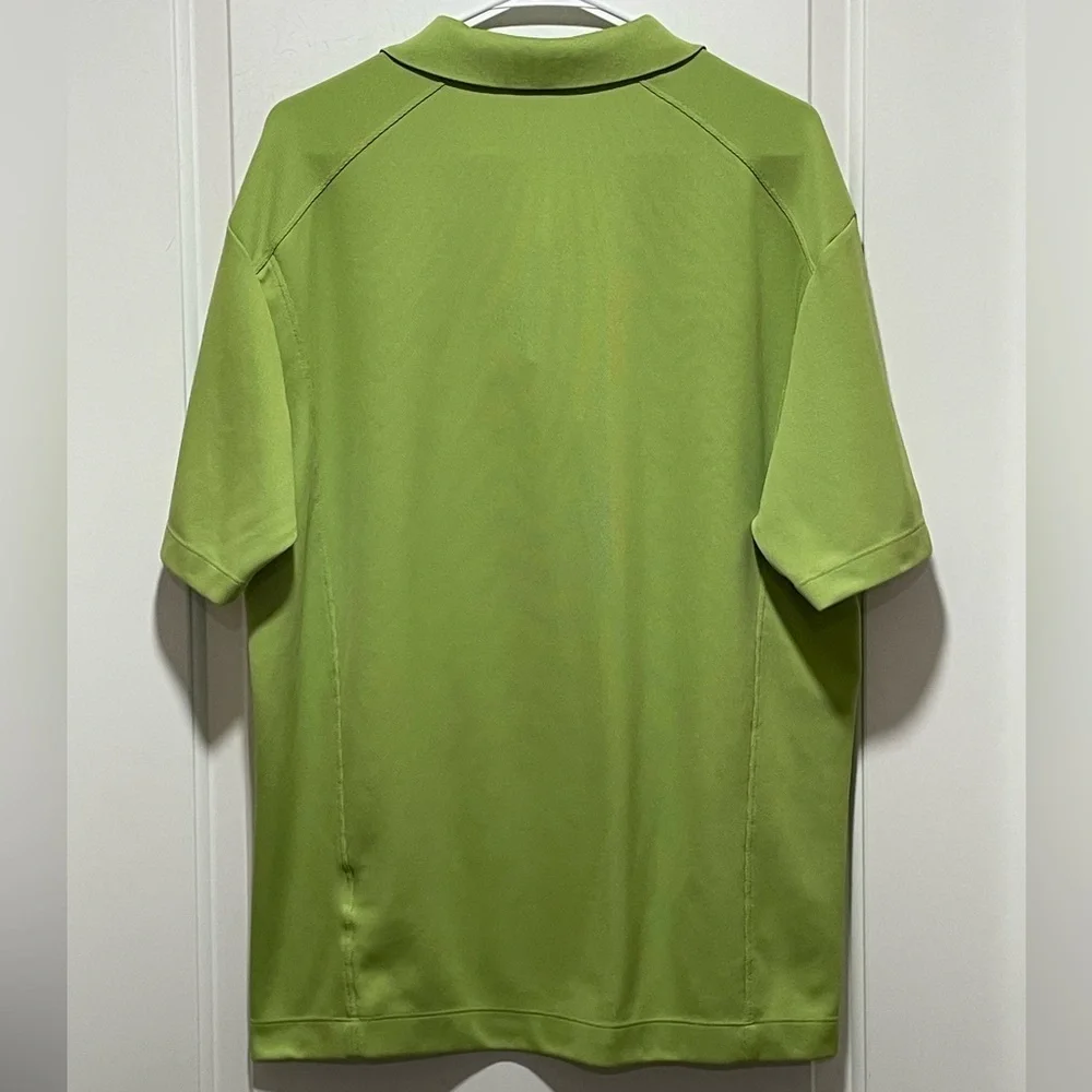 Nike Golf Tech Basic Dri-FIT Polo Mens Large Green Athletic Preppy Casual